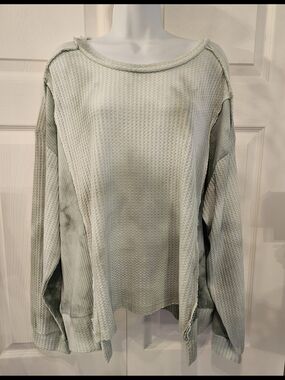 POL Light Green Thermal Long Sleeve Top